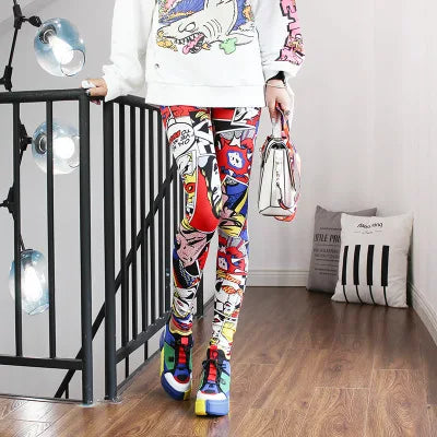 Women's Cartoon Print Leggings