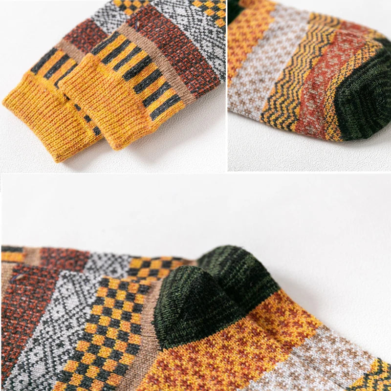 Men's Harajuku Wool Socks (5-Pack)