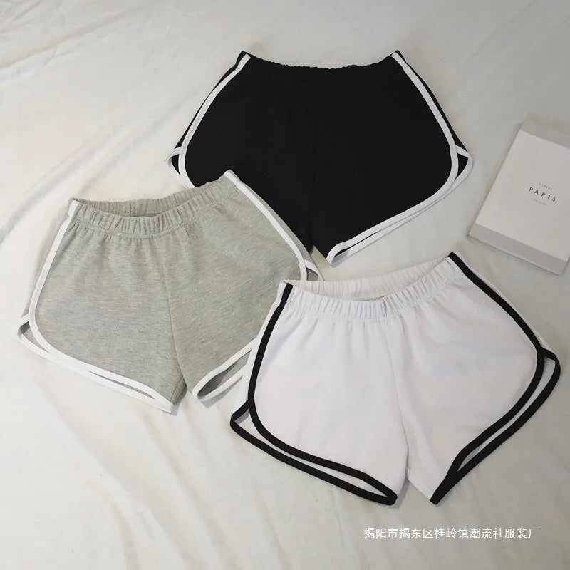 Women's Striped Sports Shorts