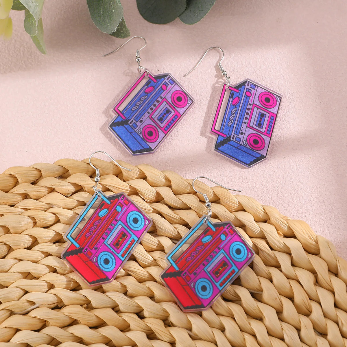 Cassette Tape Dangle Earrings – 90s Retro Jewelry