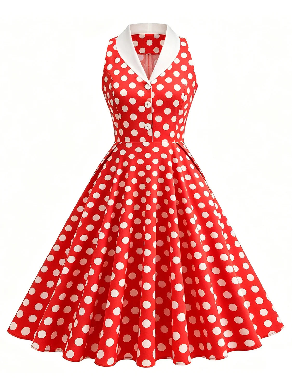 Women's 50s Polka Dot Party Dress