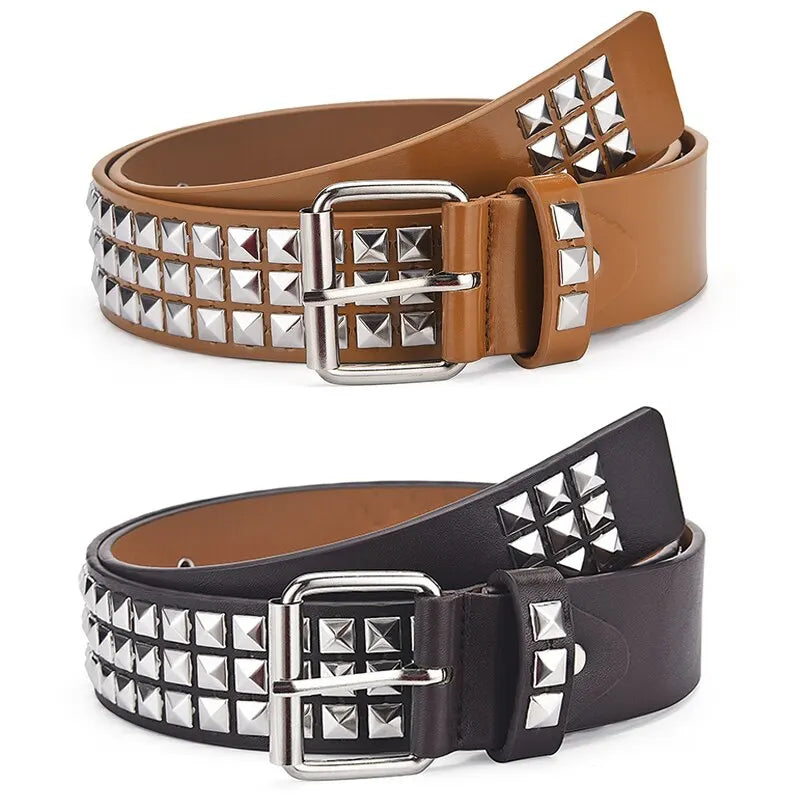 Punk Pyramid Rivet Belt