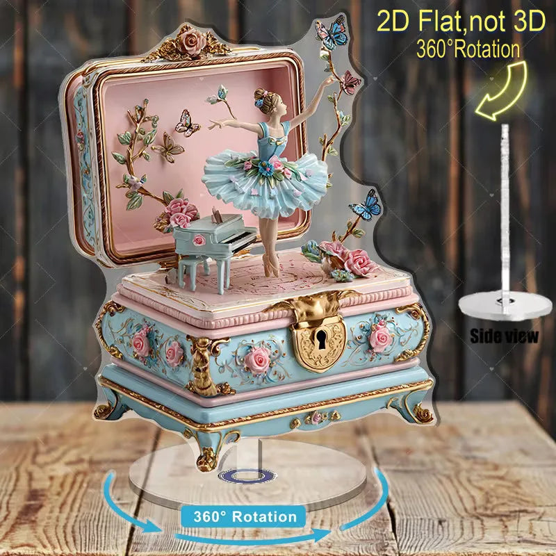 Ballerina Rotating Music Box