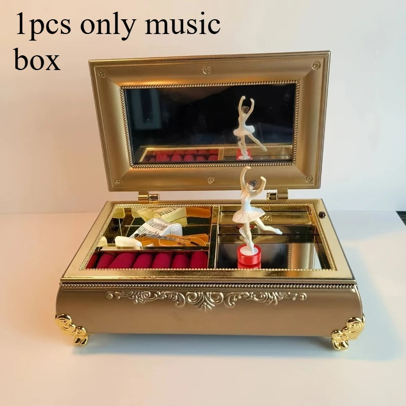 Rotating Dancing Girl Music Box