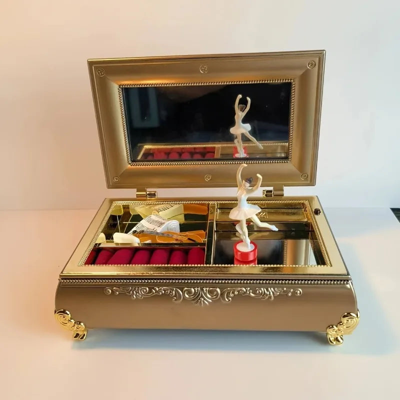 Rotating Dancing Girl Music Box
