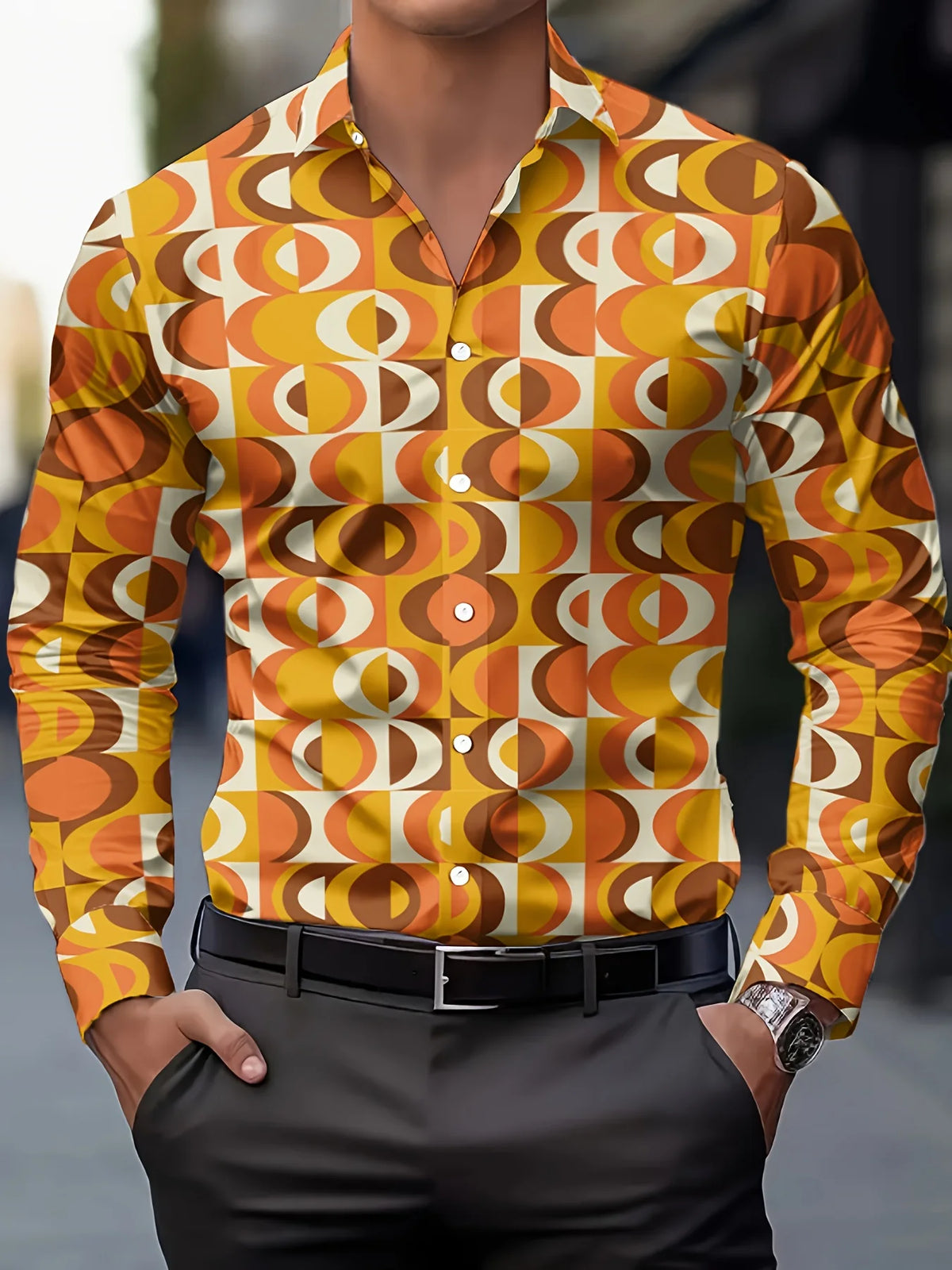 Men's 70s Disco Party Shirt