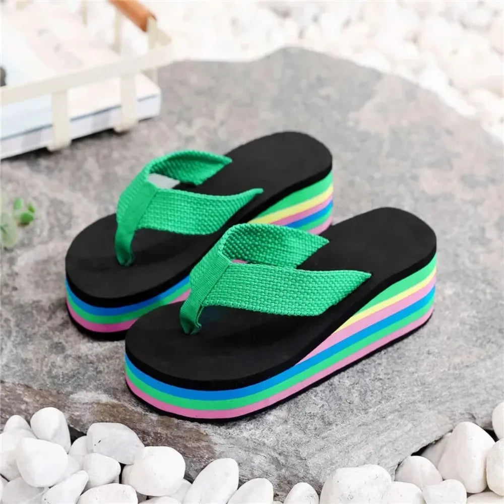 Women's Rainbow Platform Sandals