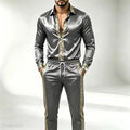 Men's Satin Silk Two-Piece Party Outfit