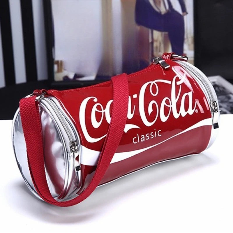 Y2K Clear Barrel Crossbody Bag – Soda Can Shape Purse