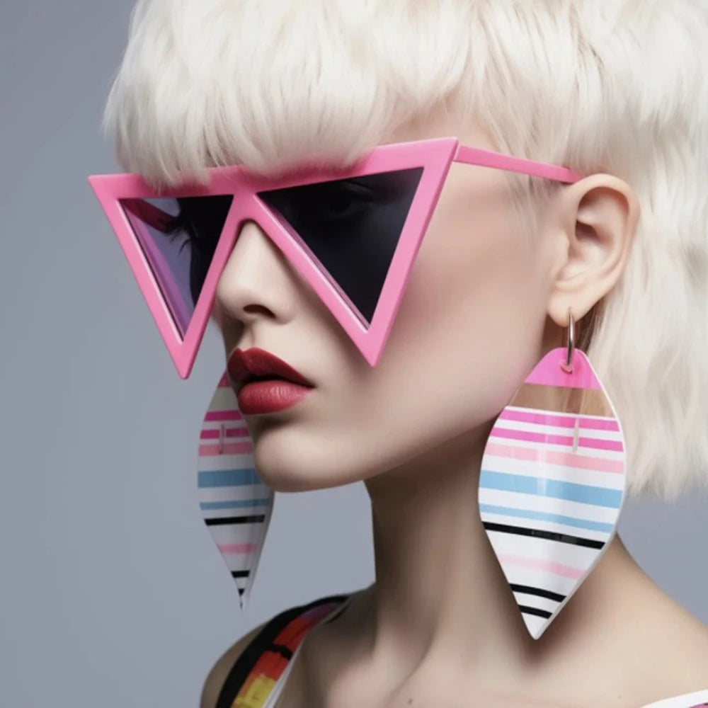 Y2K Punk Triangle Sunglasses
