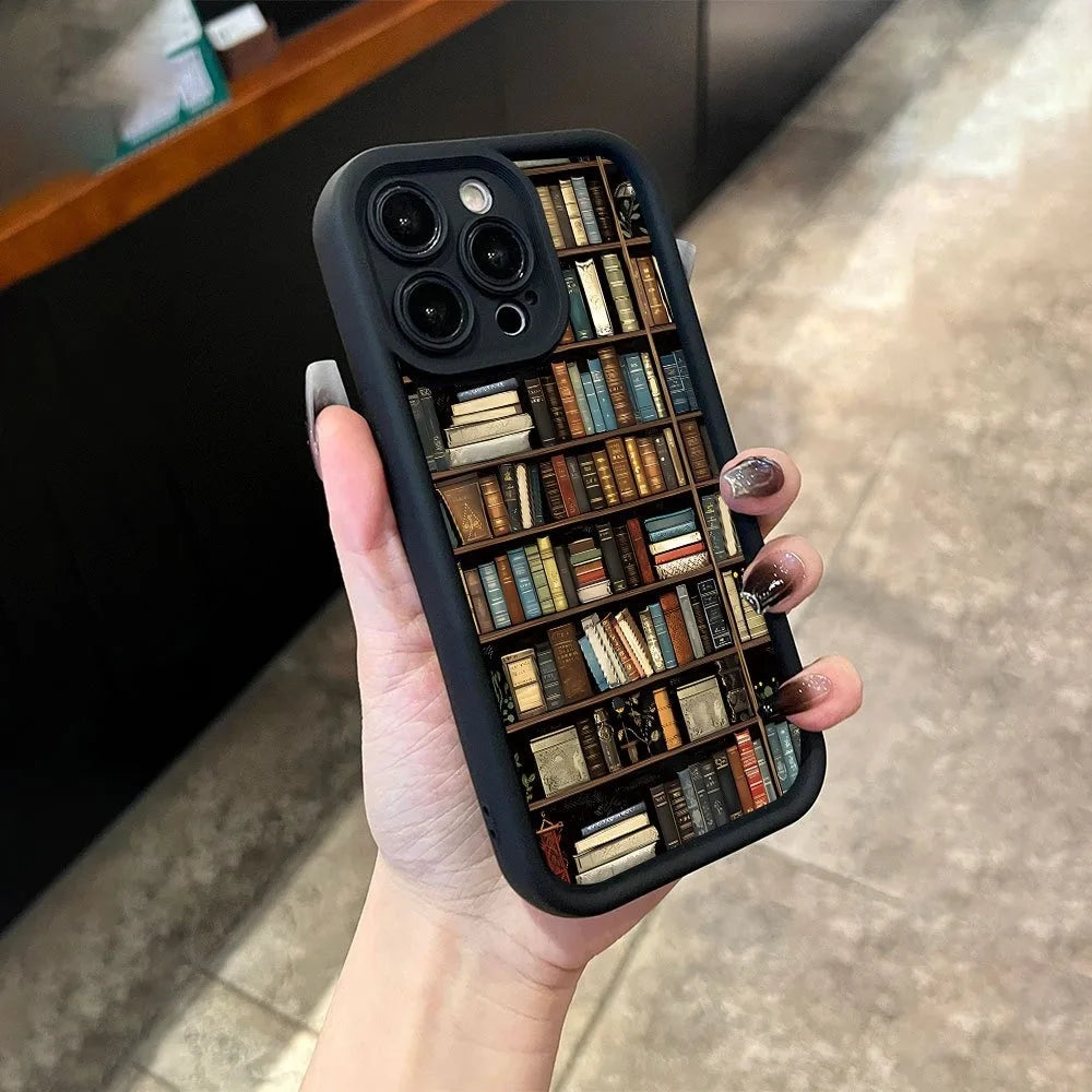Bookshelf Pattern Phone Case