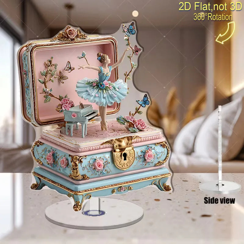 Ballerina Rotating Music Box