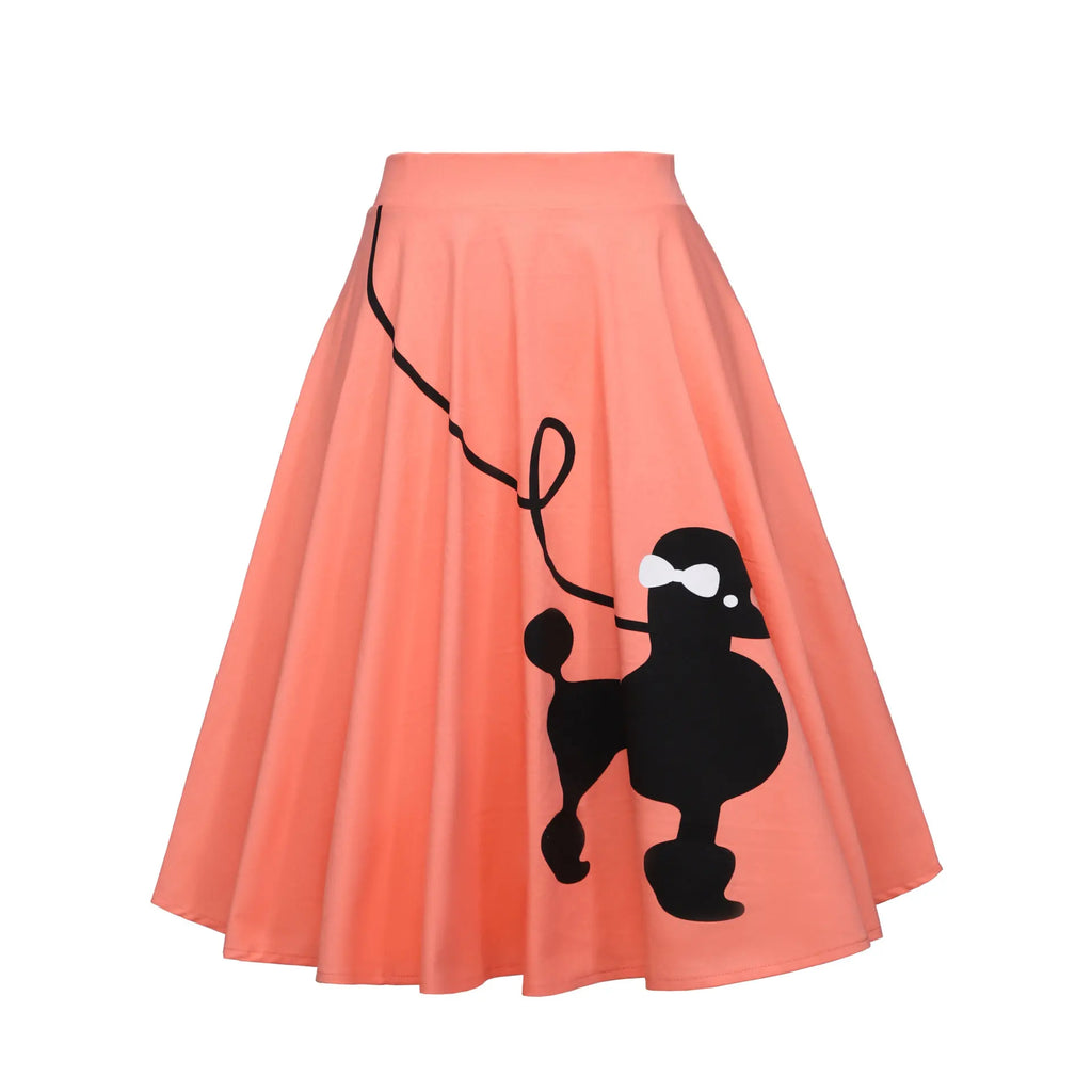 Women's 50s 60s Pinup Poodle Skirt