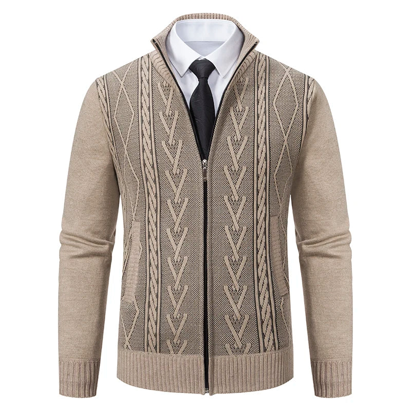 Men's Cashmere Padded Knit Sweater
