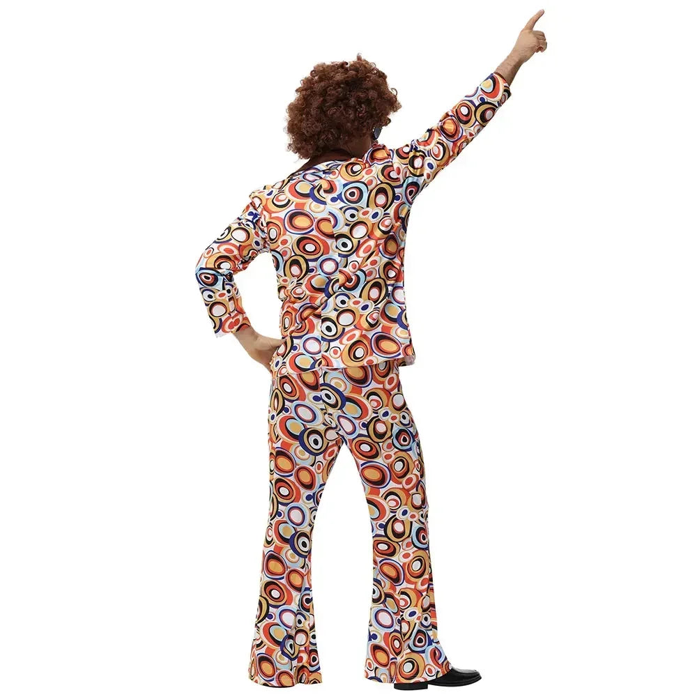 Unisex 70s 80s Disco Hippie Costume