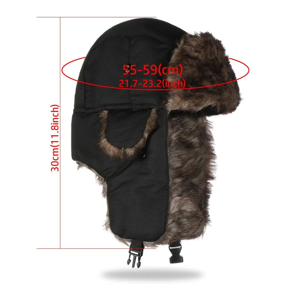 Unisex Fur Earflap Winter Hat