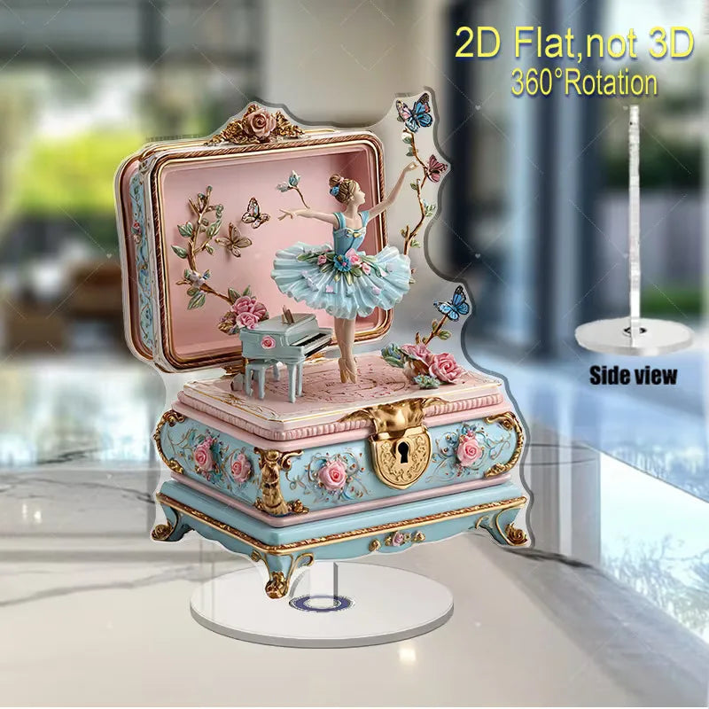 Ballerina Rotating Music Box