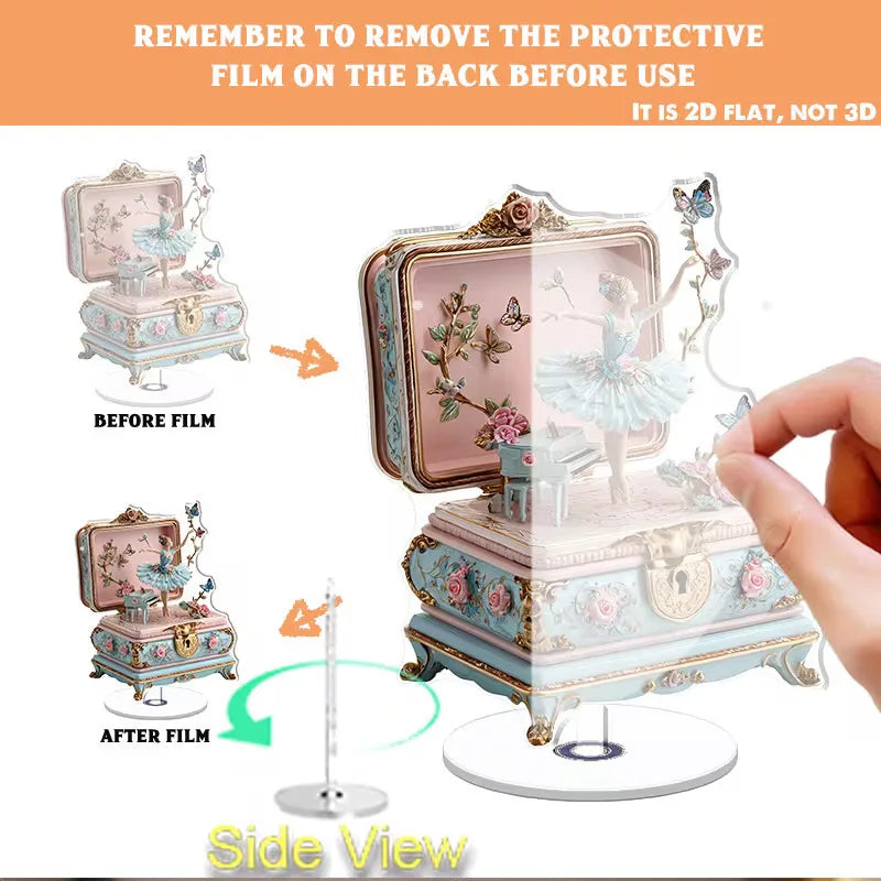 Ballerina Rotating Music Box