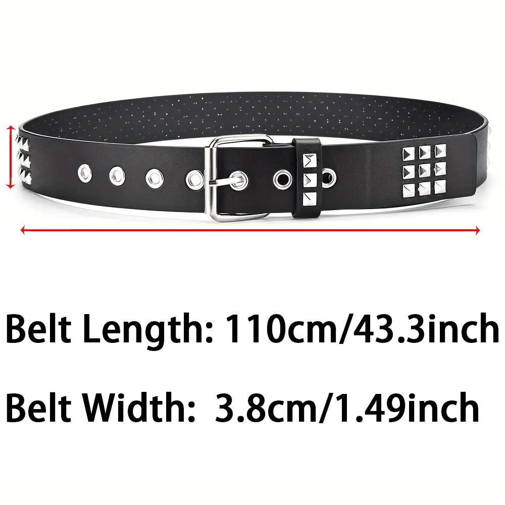 Punk Pyramid Rivet Belt