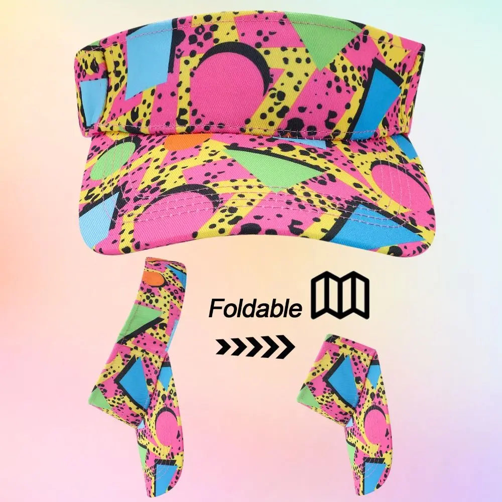 80s 90s Colorful Fanny Pack – Soft Cotton Waist Bag