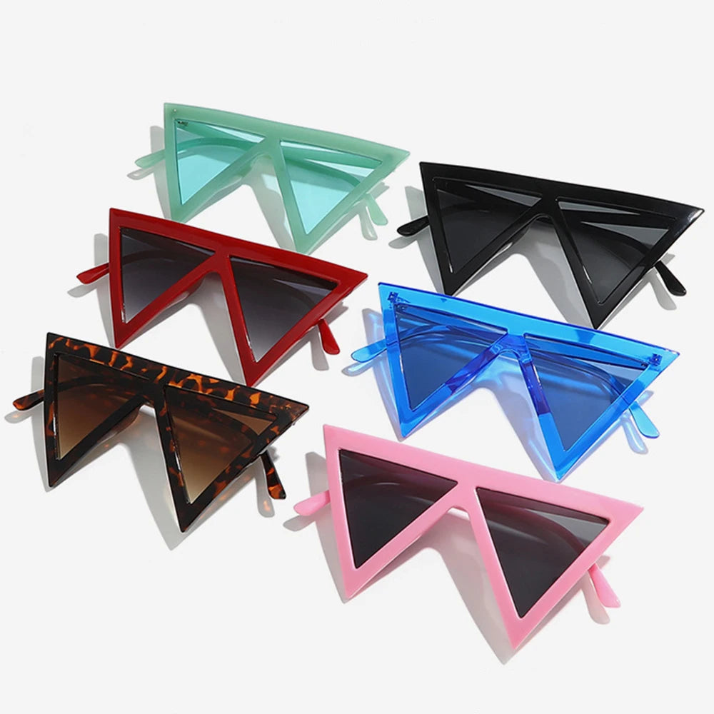 Y2K Punk Triangle Sunglasses