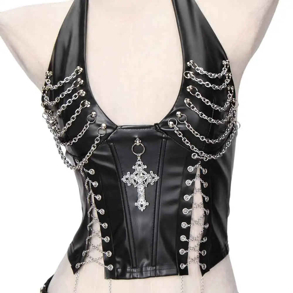 Women's Gothic Y2K Spiked Tank Top