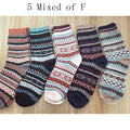 Men's Harajuku Wool Socks (5-Pack)