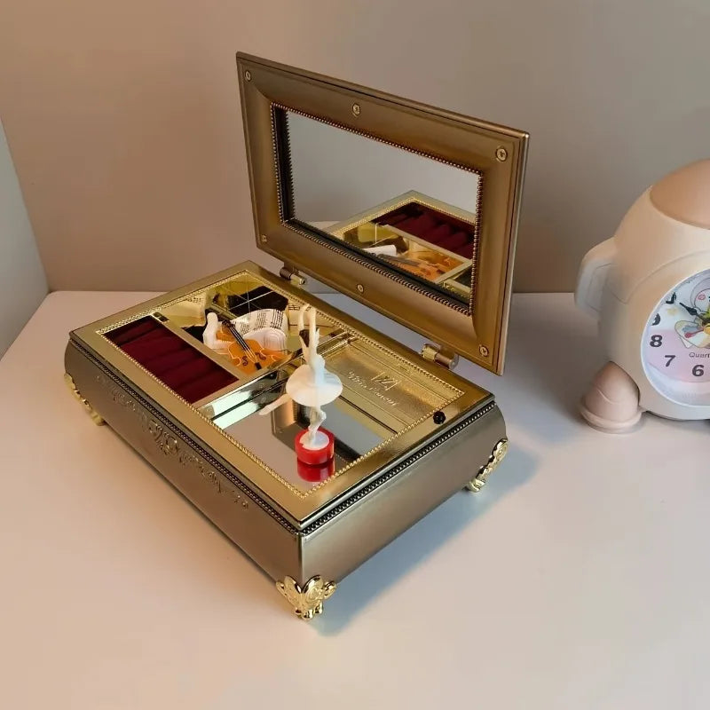 Rotating Dancing Girl Music Box
