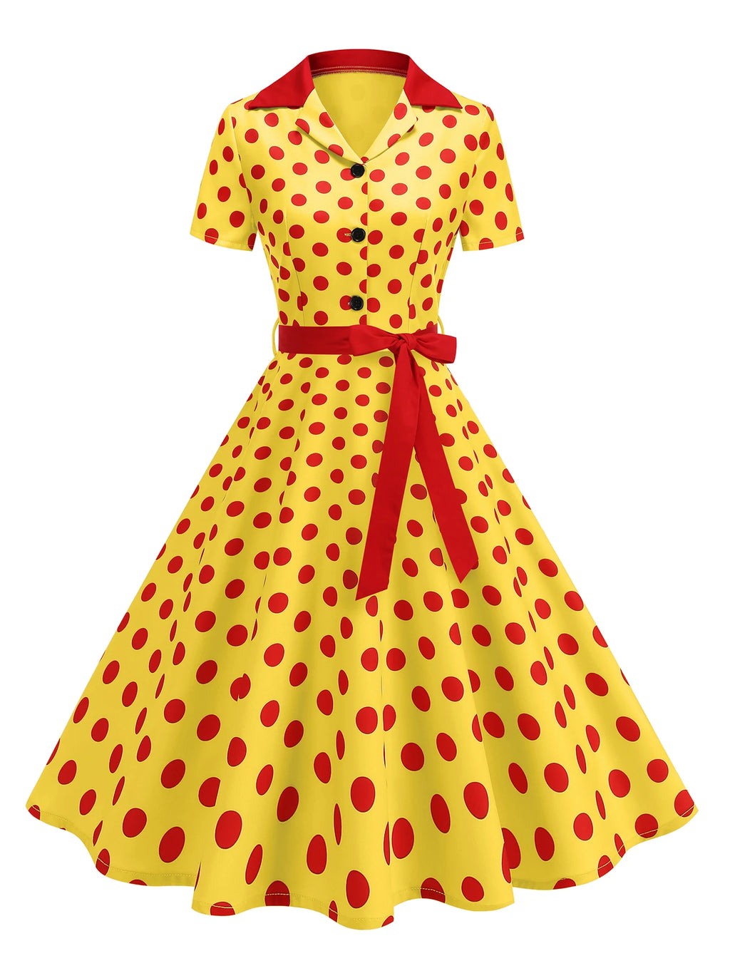 Women's Polka Dot 50s Party Dress