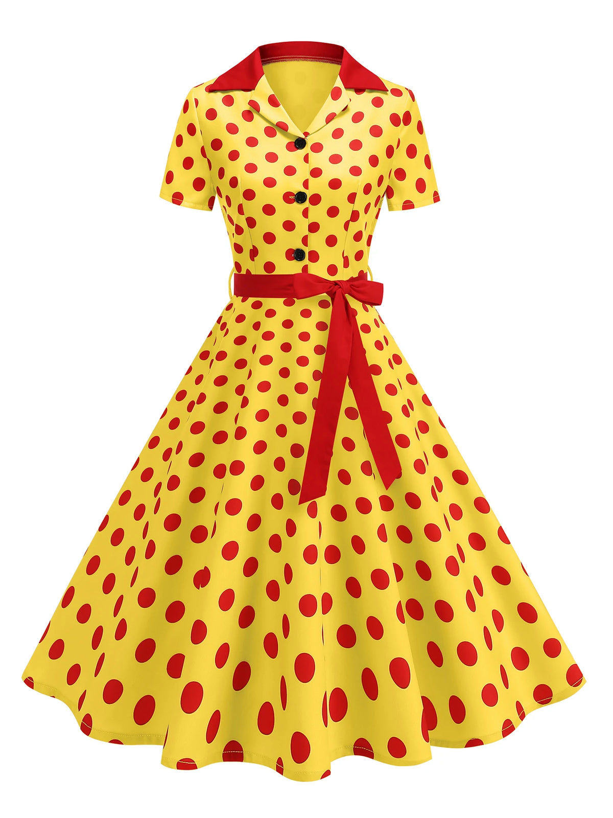 Women's Polka Dot 50s Party Dress
