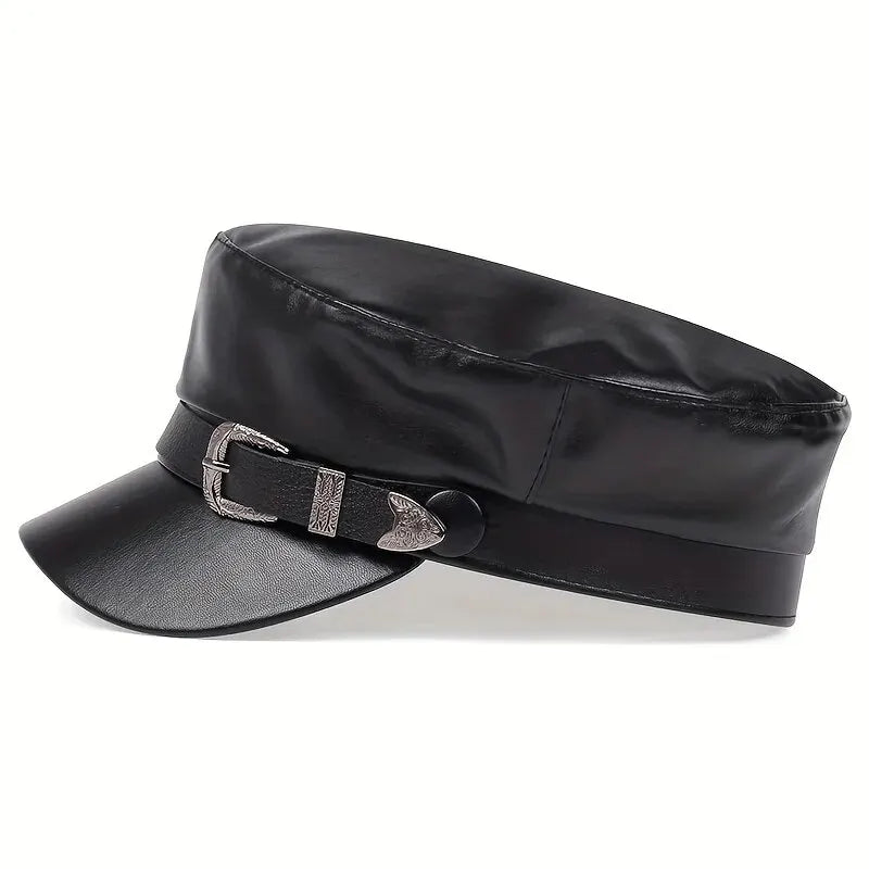 Women's Leather Sailor Hat