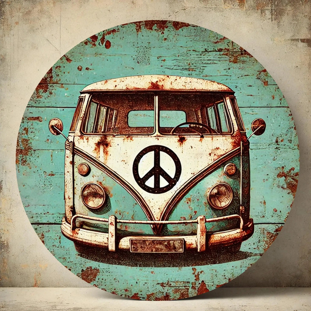 Wooden Car Logo Wall Plaque – Decorative Art Disc