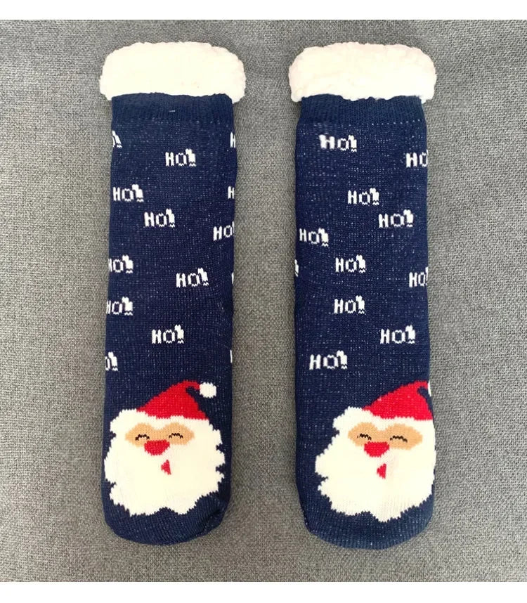 Christmas Fuzzy Slipper Socks