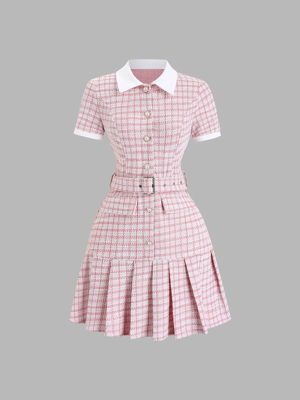Women's Checkered Plaid Mini Dress