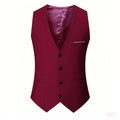 Men's Solid Color Suit Vest