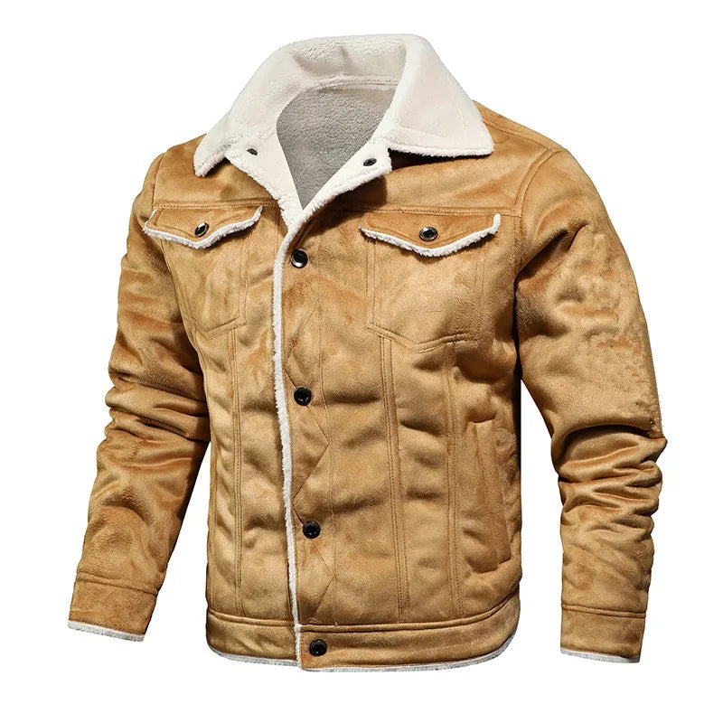 Men's Genuine Leather Bomber Jacket