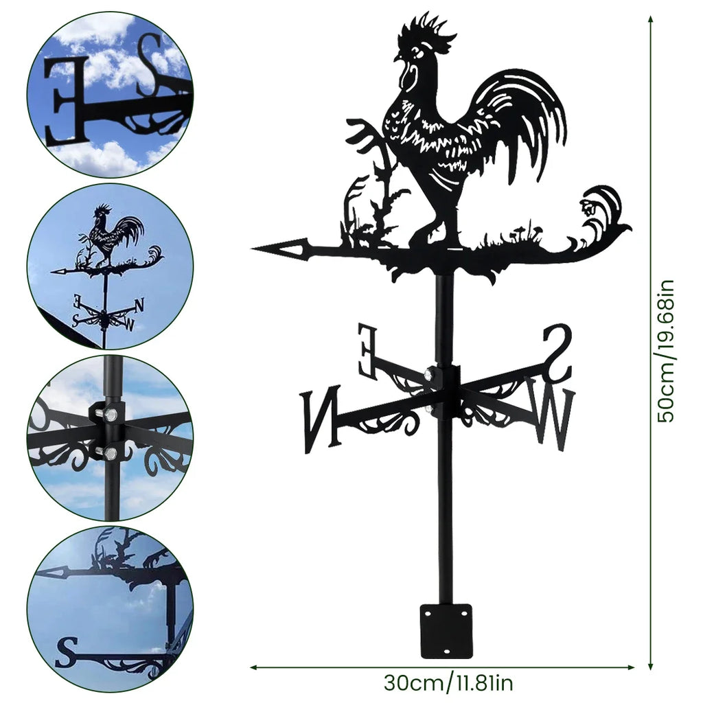 Metal Weathervane – Garden Roof Decor