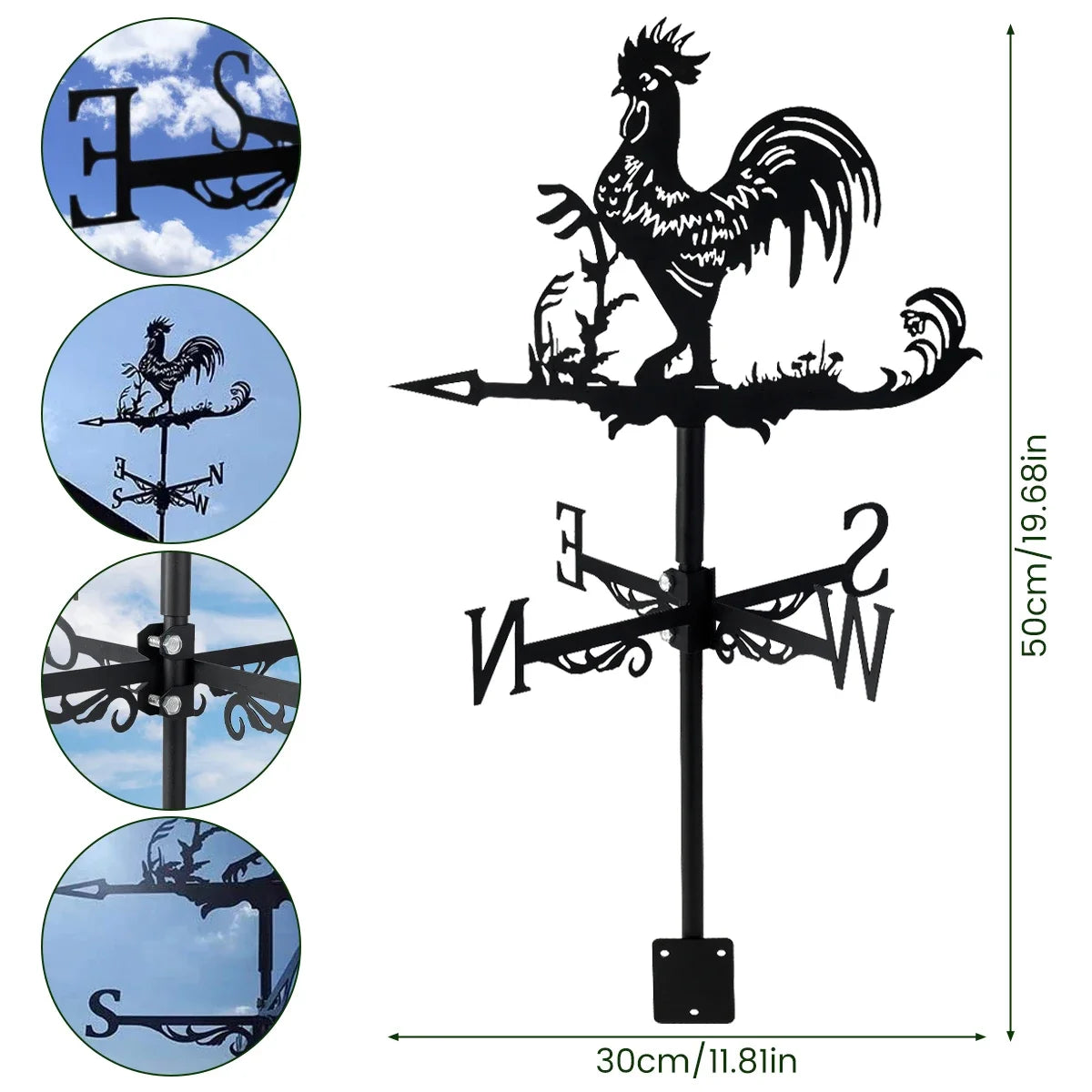 Metal Weathervane – Garden Roof Decor
