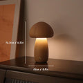 Wooden Mushroom Touch Night Light