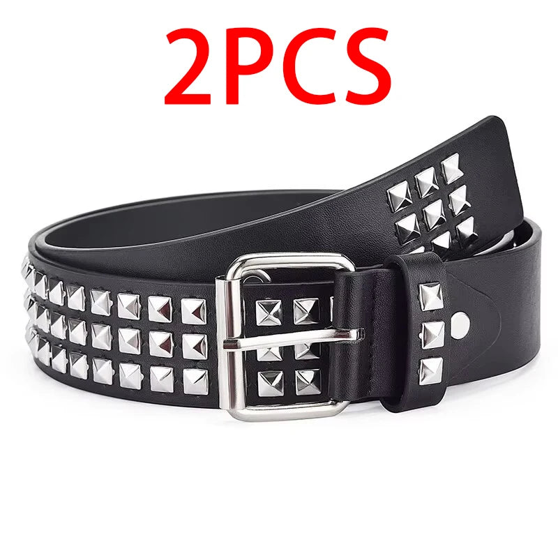Punk Pyramid Rivet Belt