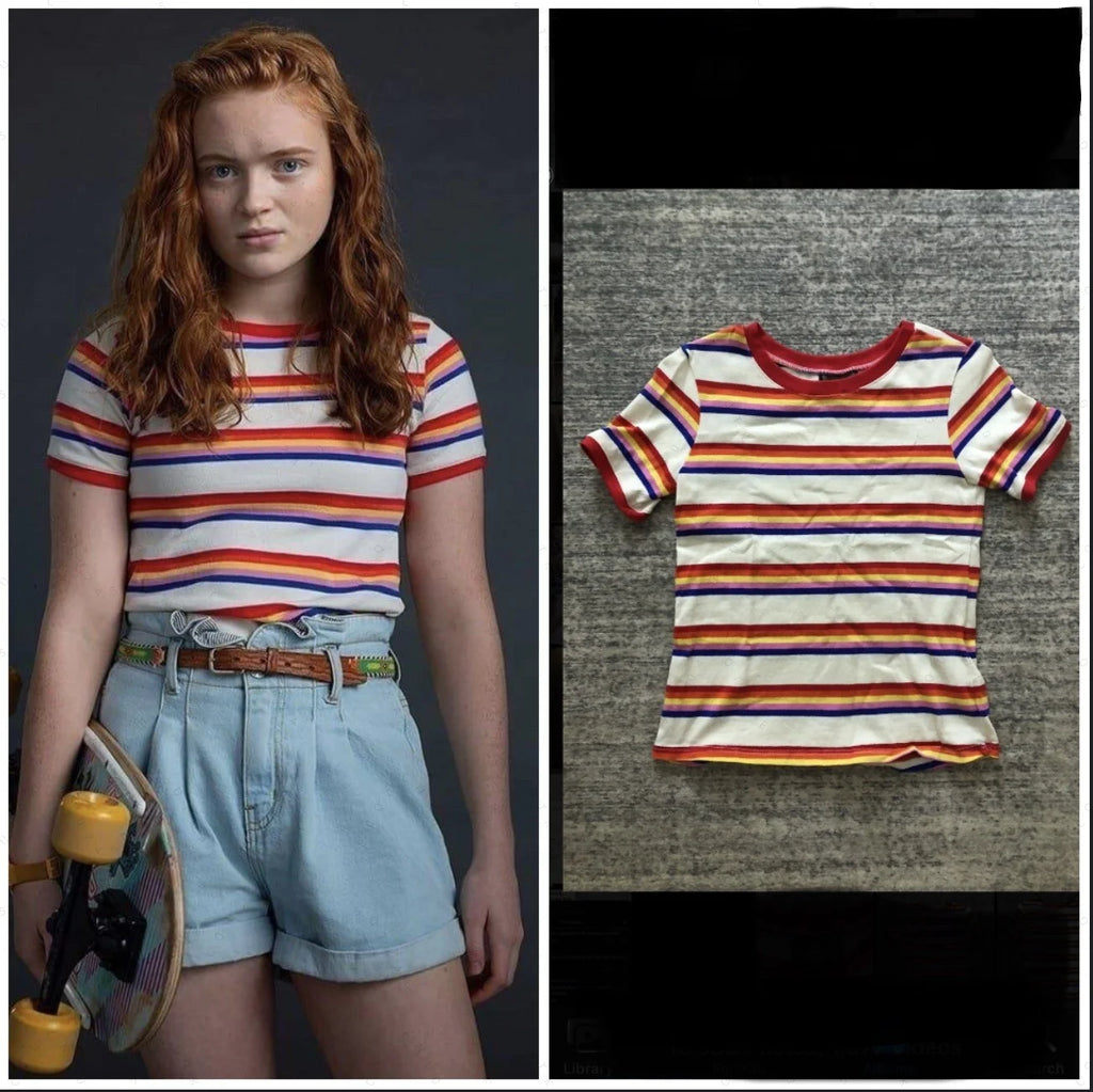 Kids' Cosplay Costume Set – Striped T-Shirt & Coat