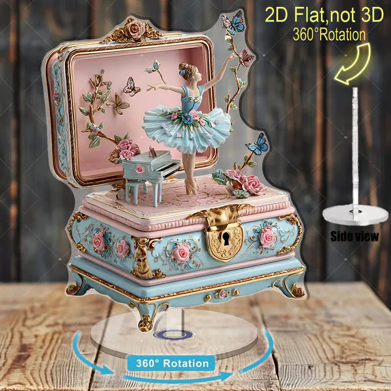 Ballerina Rotating Music Box
