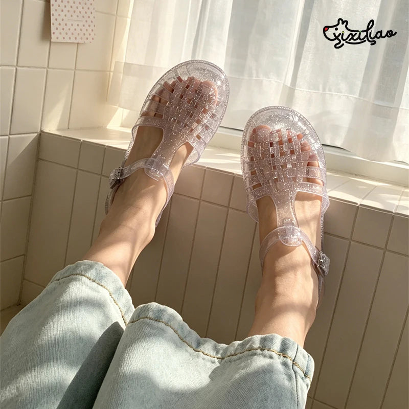 Women's Crystal Roman Sandals