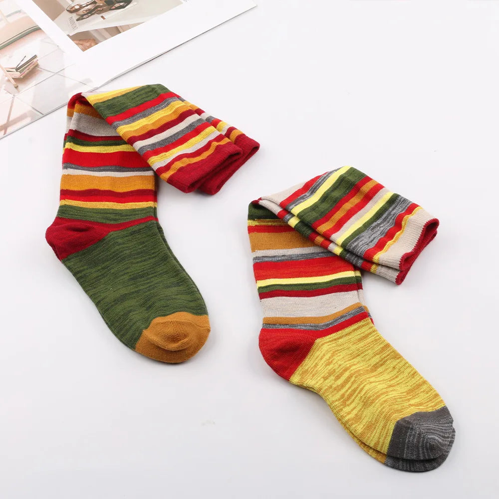 Women's Striped Christmas Socks