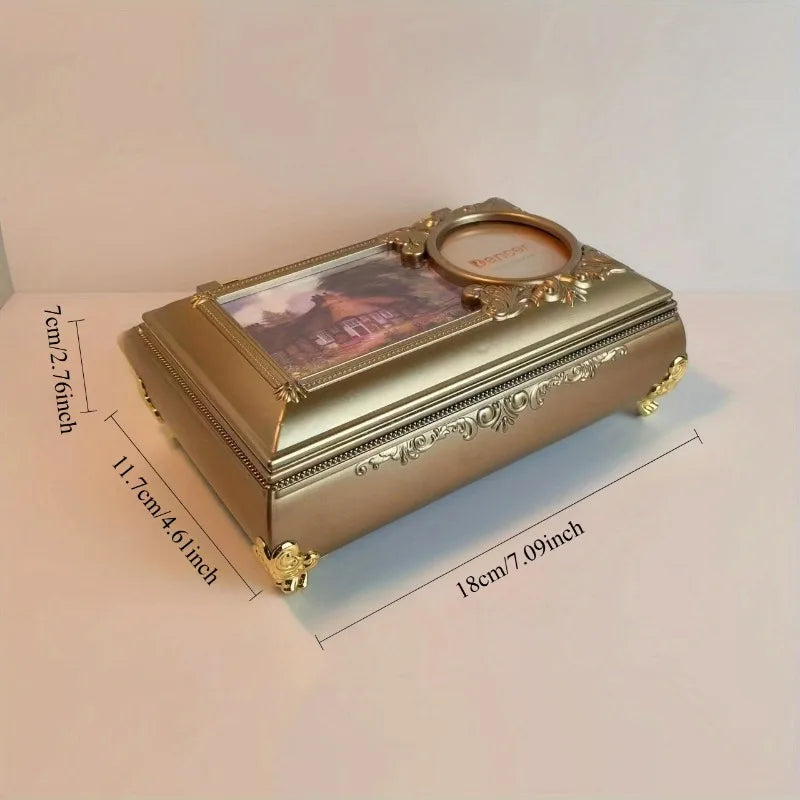 Rotating Dancing Girl Music Box