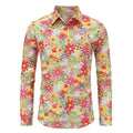 Men's 80s Hip Hop Print Long-Sleeve Shirt