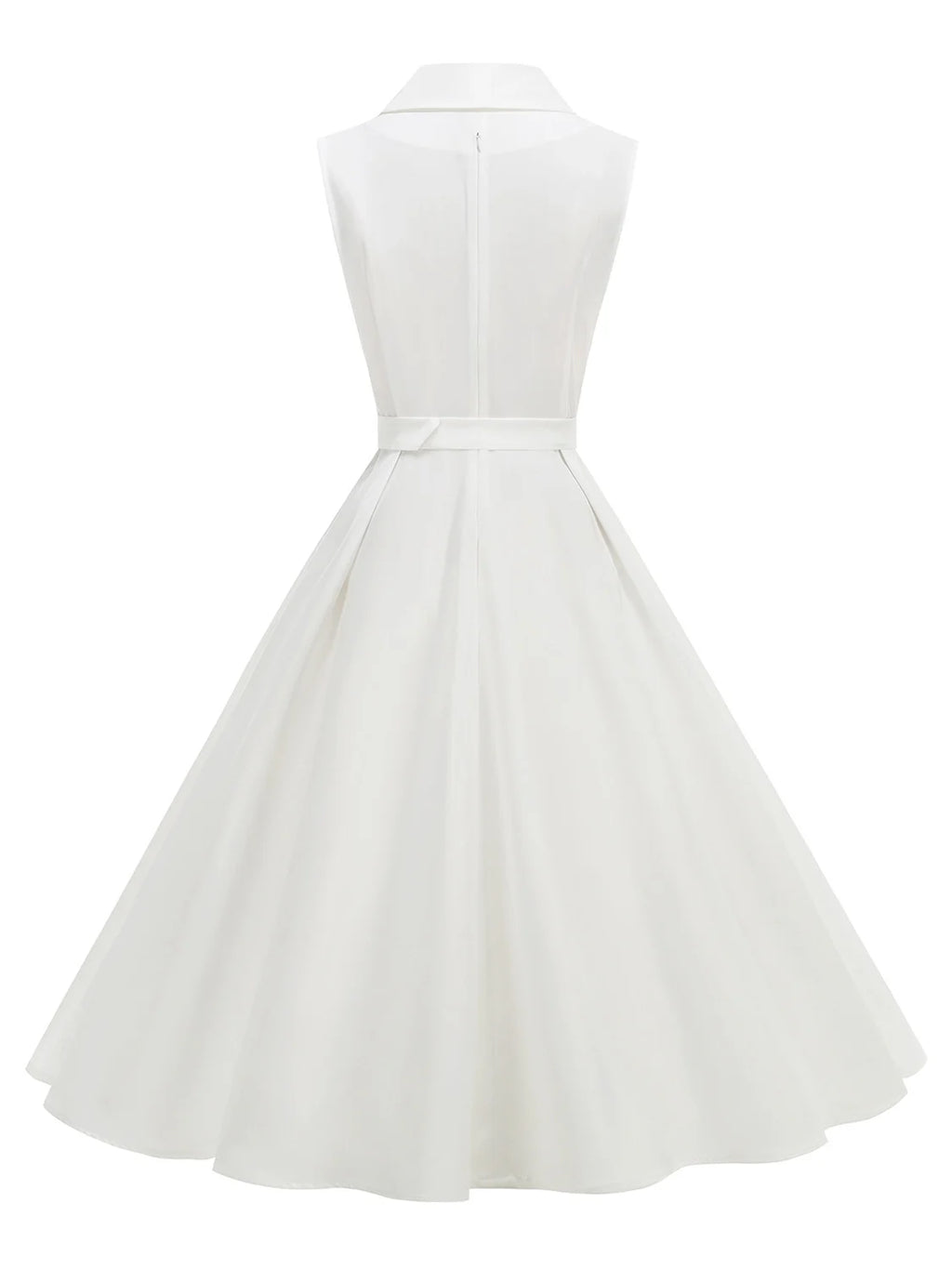 Women's Polka Dot Belted Summer Dress