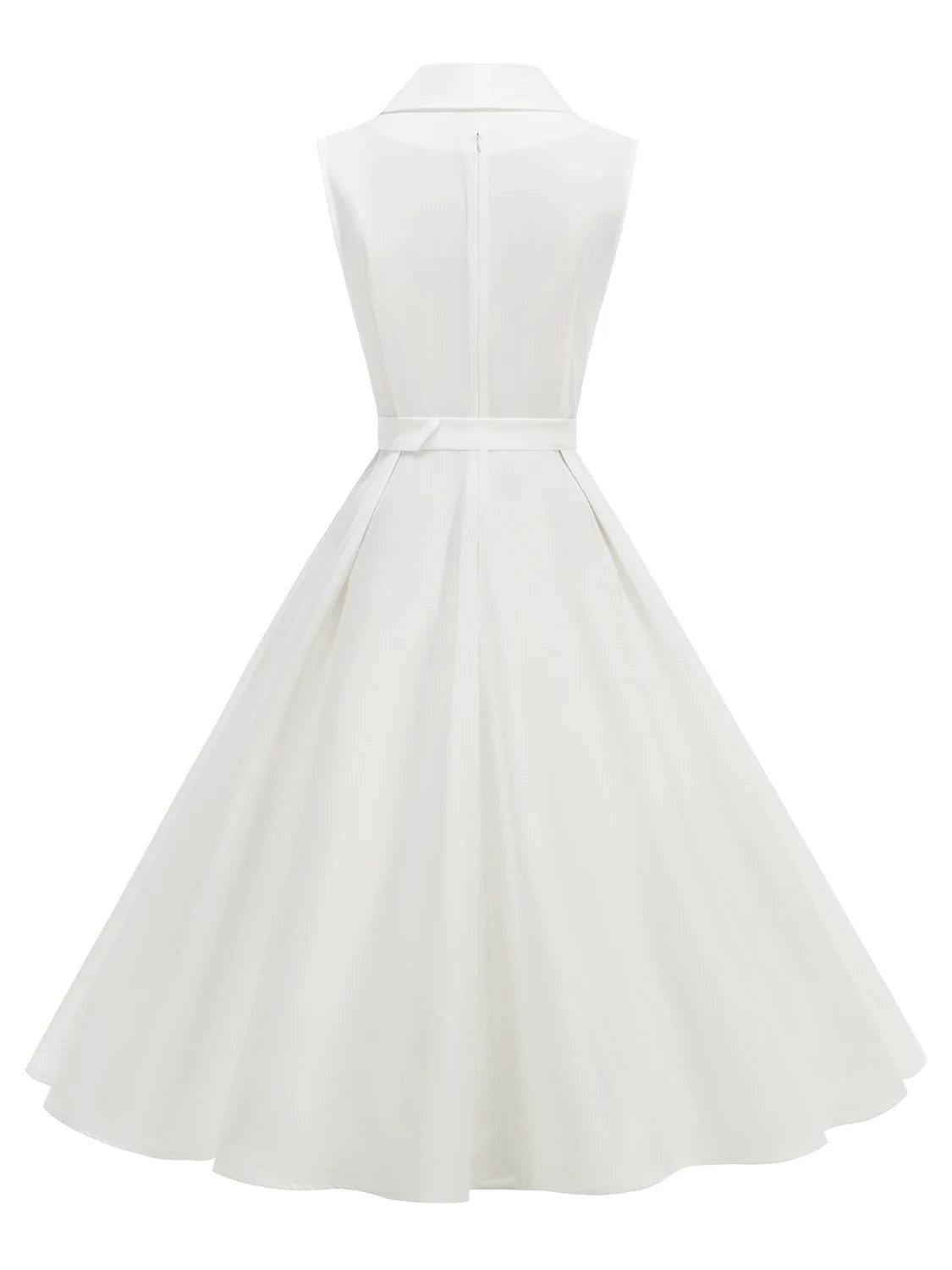 Women's Polka Dot Belted Summer Dress