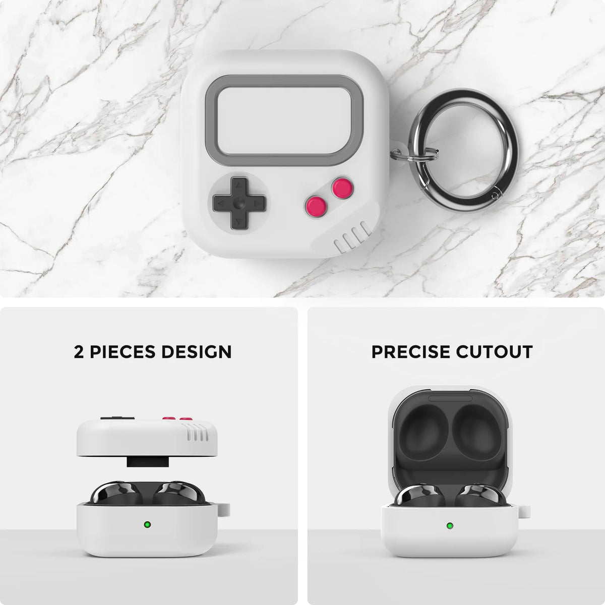 Retro Handheld Game Console-Style Case for Samsung Galaxy Buds