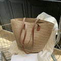 Women's Straw Basket Clutch Bag